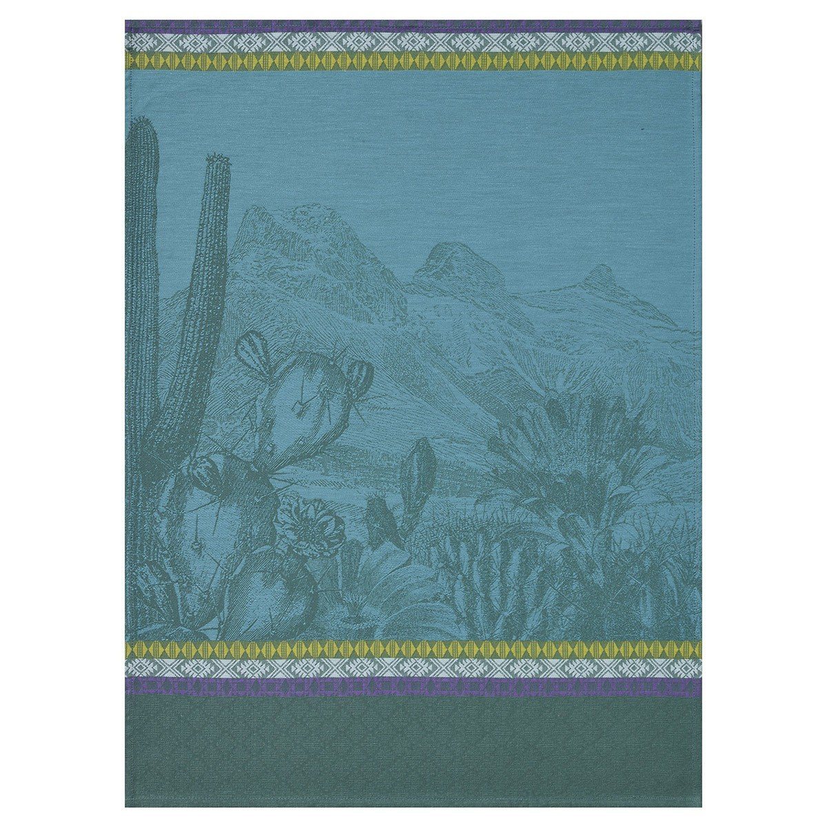 Voyages Arizona Cactus Tea Towels | Le Jacquard Francais at Fig Linens